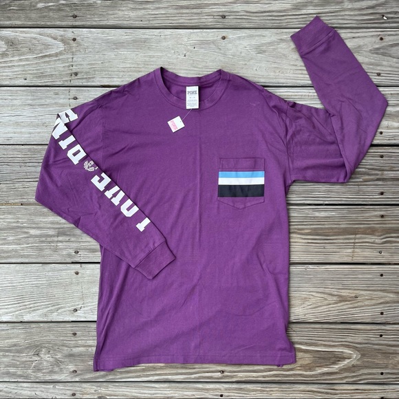 PINK Victoria's Secret Tops - Purple campus tee